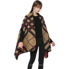 Damen Winter Warm Open Front Tücher und Wraps Elegante Strickjacken Poncho Cape